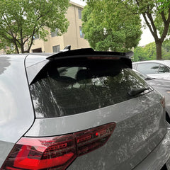 Rear Roof Spoiler For VW Volkswagen Golf MK8 GTI R GTD 2020+ Cap M4 Style Spoiler Piano Black ABS Plastic
