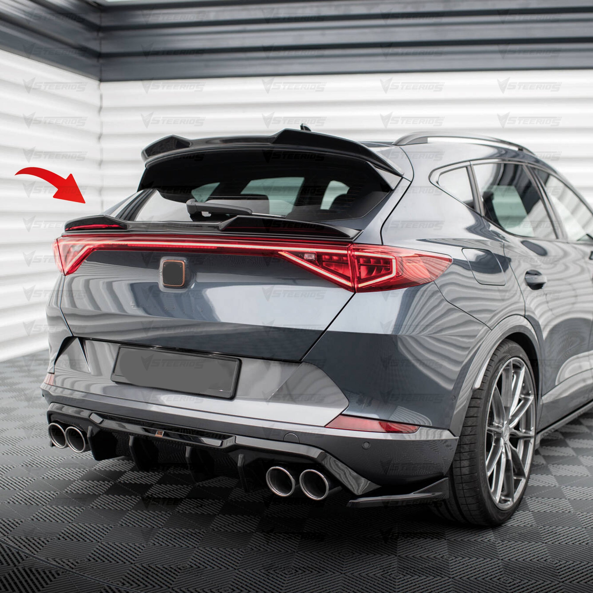 Rear Trunk Spoiler For Cupra Formentor 2021+ TRUNK Spoiler Piano Black ABS Plastic