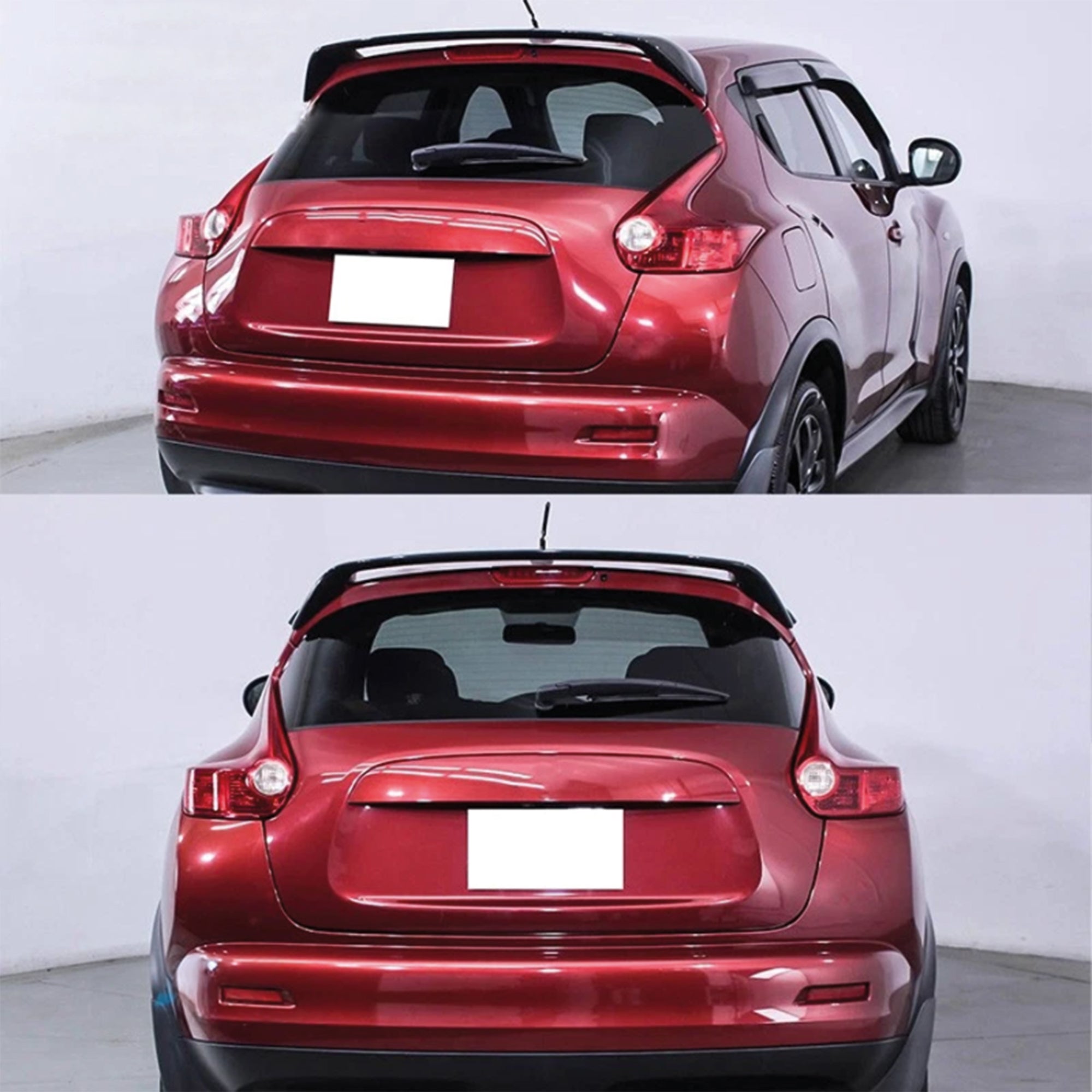 Rear Roof Spoiler For Nissan Juke 10-19 Spoiler Piano Black ABS Plastic