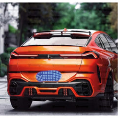 Rear Trunk Spoiler For BMW X6 G06 2020+ M Sport Piano Black ABS Plastic
