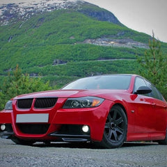 Front Bumper FLAP Wrap for BMW 3 Series E90 M-Tech 2005-2008, 2pcs FLAP Canards Lip Splitter Corner Trim Cover Adjustable Tuning Body Part Body Kit
