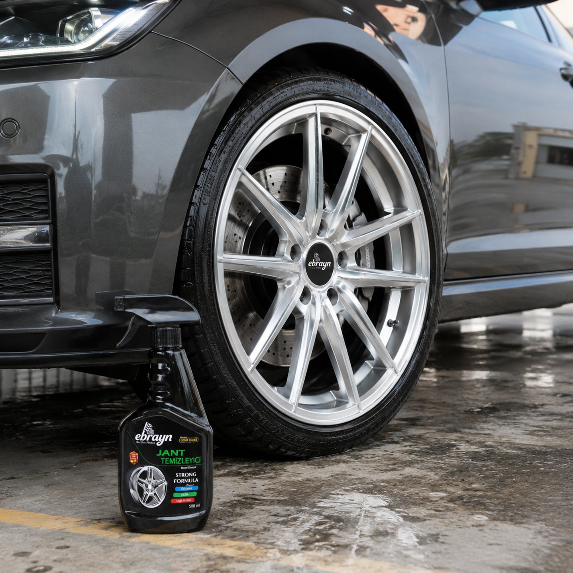 Wheel Cleaner 500ML – Powerful Alloy Rim Cleaning Spray, Brake Dust & Tar Remover, Deep Cleaning Car Care Formula