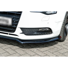 Front Bumper Lip Splitter for AUDİ A5 B8 FL 2012-2016, ABS Plastic Piano Black Vacuum Car Tuning Body Part Body Kit