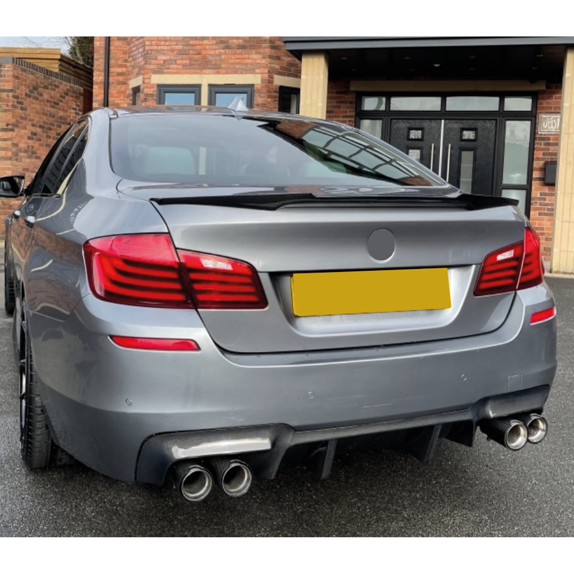 Rear Spoiler For BMW 5 Series F10 M4 Style 520i 535i 528i 550 M5 Piano Black ABS Plastic