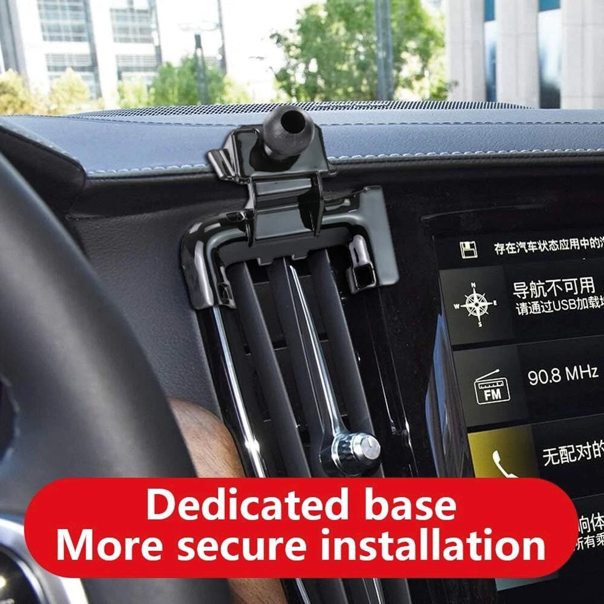 Car Phone Holder Fits for Volvo S90 V90 2016-2023 Luxury Premium Phone Mount Interior Accessories Direct Fit