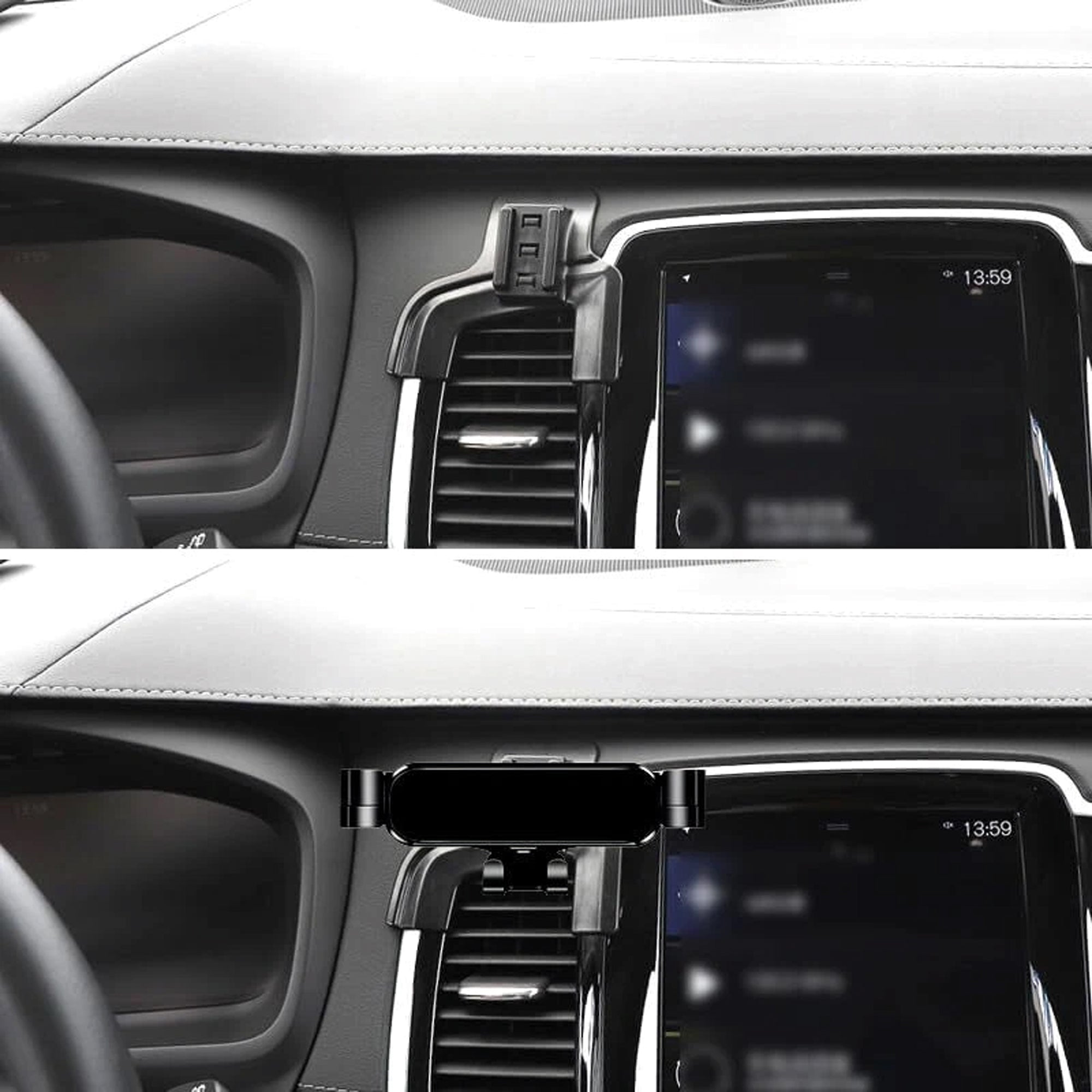 Car Phone Holder Fits for Volvo XC90 2015-2023 Luxury Premium Phone Mount Interior Accessories Direct Fit