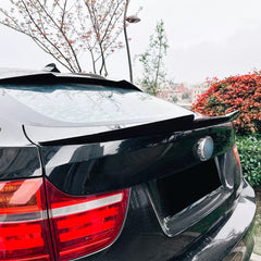 Rear Trunk Spoiler For BMW X6 E71 E72 2008-2014 M4 Style TRUNK Spoiler Piano Black ABS Plastic