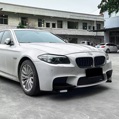Front Bumper FLAP Wrap for BMW 5 Series F10 F11 M5 2011-2017, 2pcs FLAP Canards Lip Splitter Corner Trim Cover Adjustable Tuning Body Part Body Kit