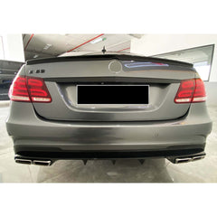 Rear Spoiler For Mercedes W212 Sedan Trunk 2009-2016 AMG Piano Black ABS Plastic