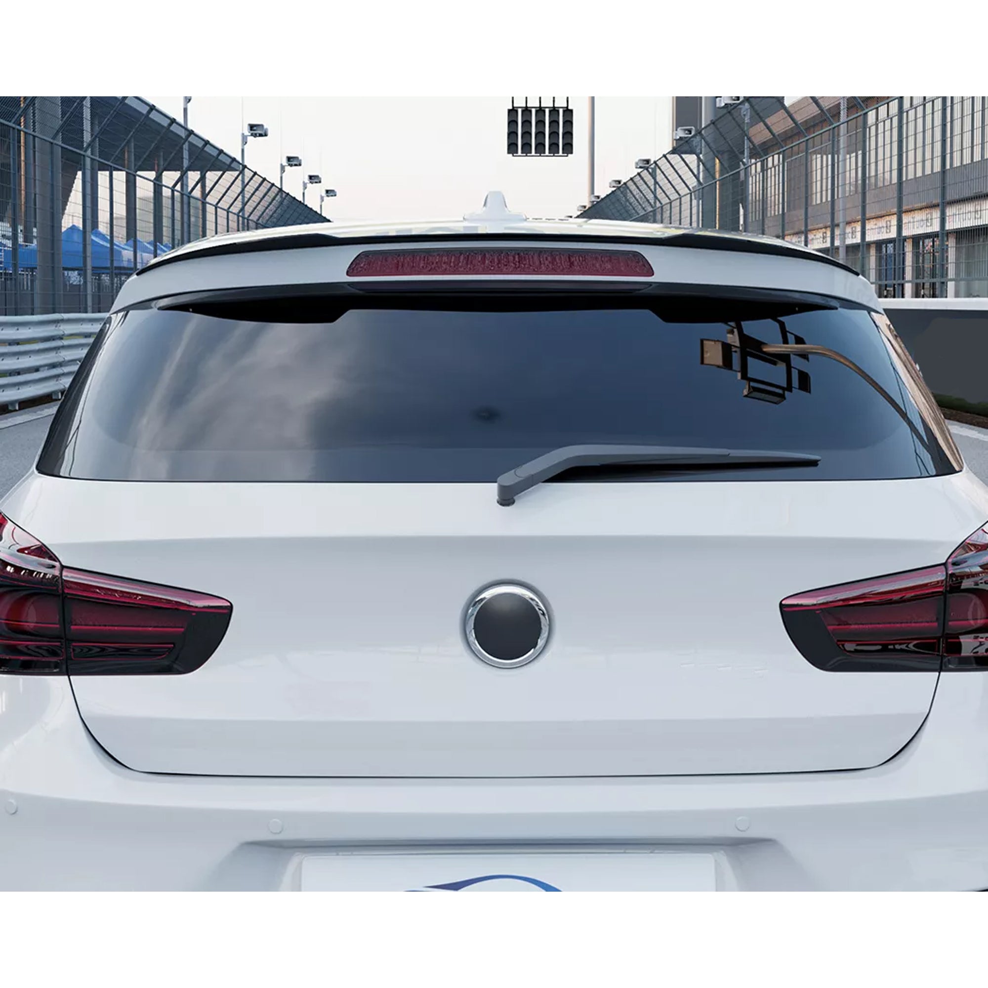 Rear Roof Spoiler For BMW 1 Series F20 F21 2011-2019 Cap M4 Style Spoiler Piano Black ABS Plastic
