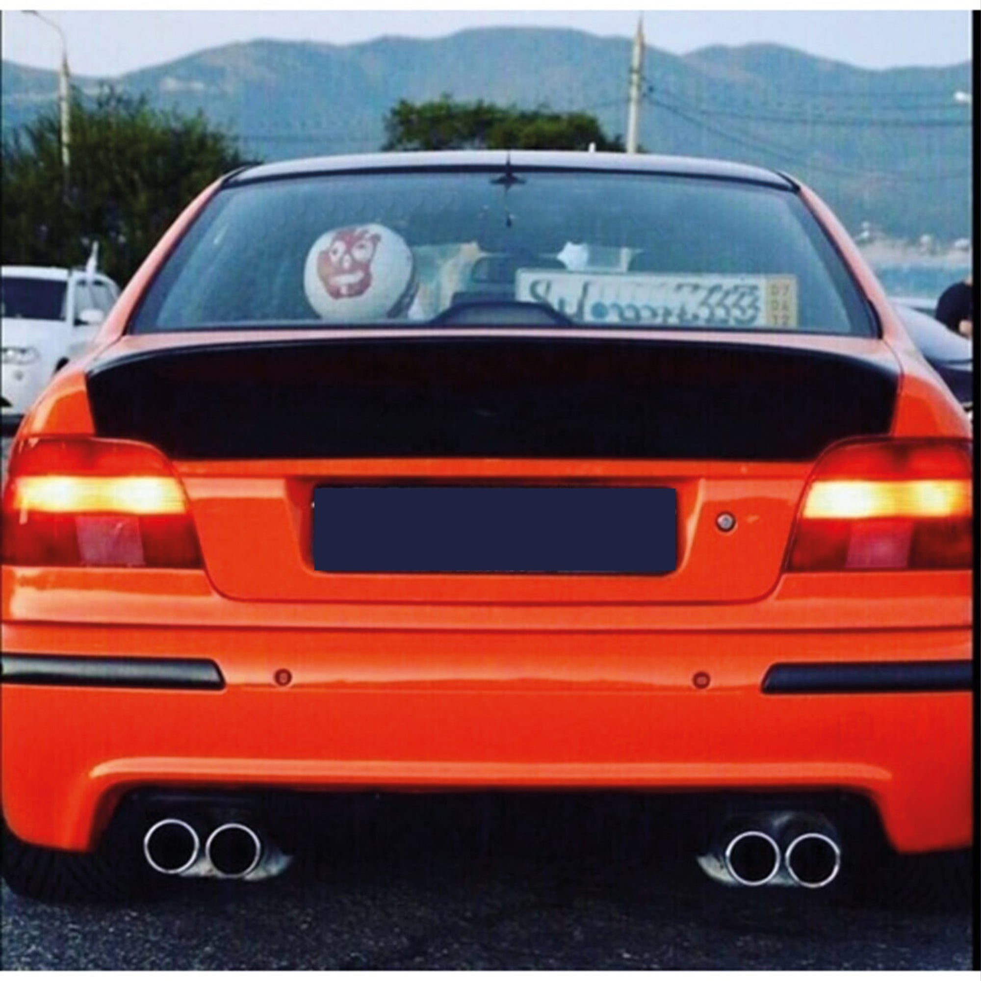 Rear Roof Spoiler For BMW E39 95-03 CSL Style Spoiler Piano Black ABS Plastic