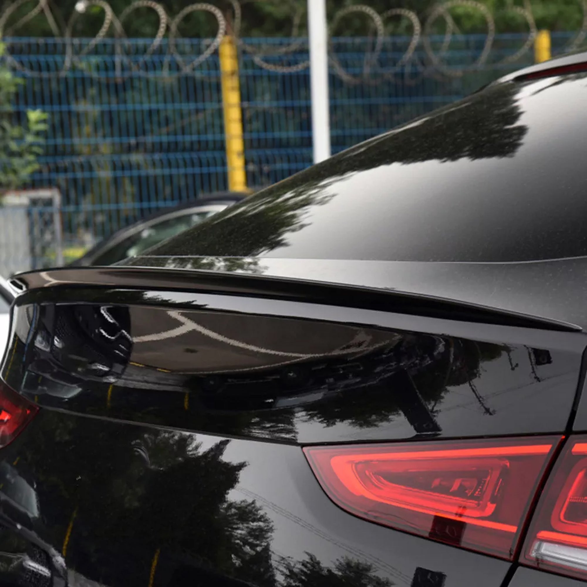 Rear Trunk Spoiler For Mercedes Benz GLE Class GLE Coupe C167 2020+ Spoiler Piano Black ABS Plastic