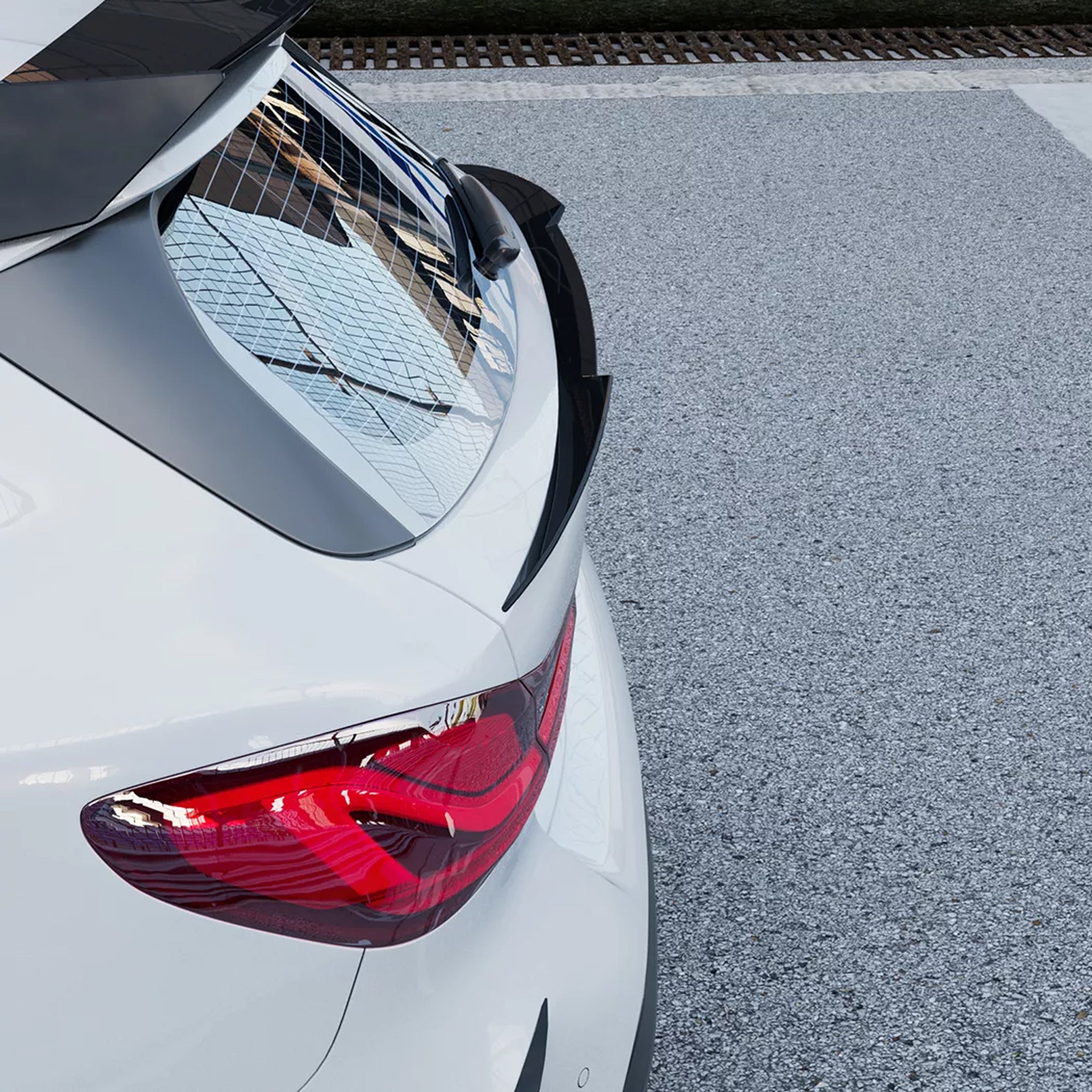 Rear Trunk Spoiler For BMW 1 Series F40 2019+ MİDDLE SPOİLER M4 Style Spoiler Piano Black ABS Plastic