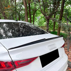 Rear Trunk Spoiler For Audi A3 8Y Sedan 2020+ M4 Style Spoiler Piano Black ABS Plastic
