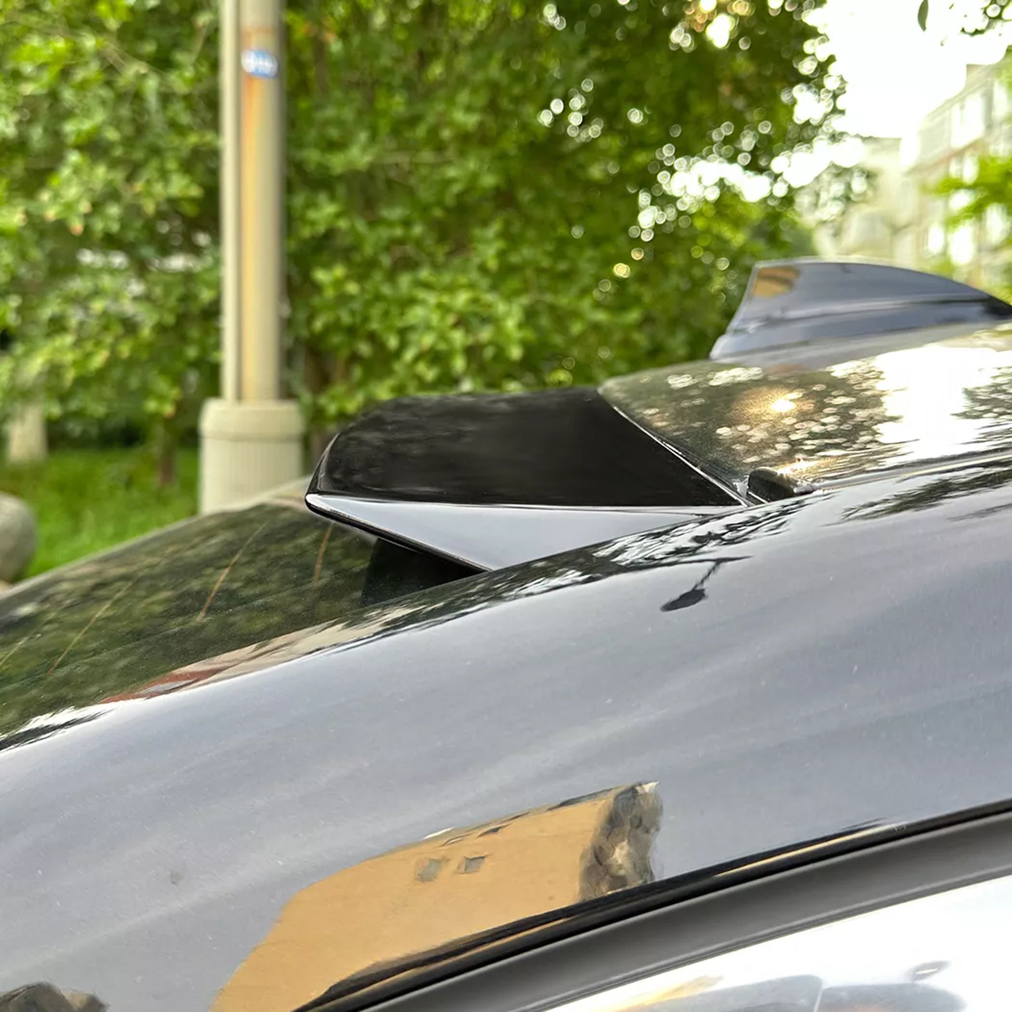 Roof Top Spoiler For BMW 5 Series G30 2017-2023 M4 Style Piano Black ABS Plastic