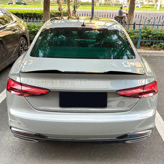 Rear Trunk Spoiler For Audi A5 F5 Coupe 2-doors 2017-2024 M4 Style Spoiler Piano Black ABS Plastic