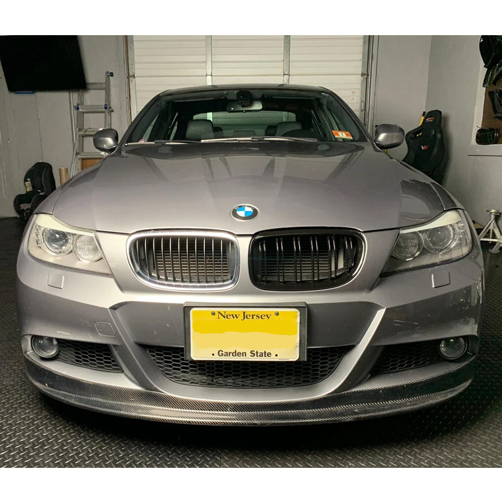 Front Bumper Kidney Racing Grille for BMW 3 Series E90 LCI 2009-2012 325i 320i 330i 335i Car Double Line Sport Grill Glossy Black Cover