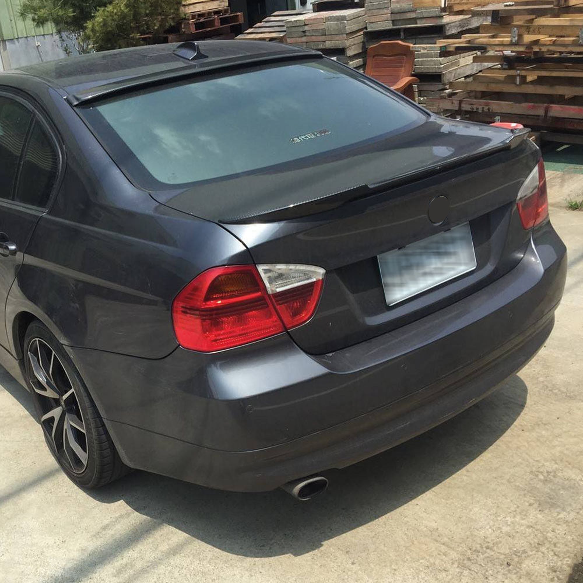 Rear Spoiler For BMW 3 Series E90 M4 Type 2005-2012 318i 320i 320d 330i 335i 335d Piano Black ABS Plastic