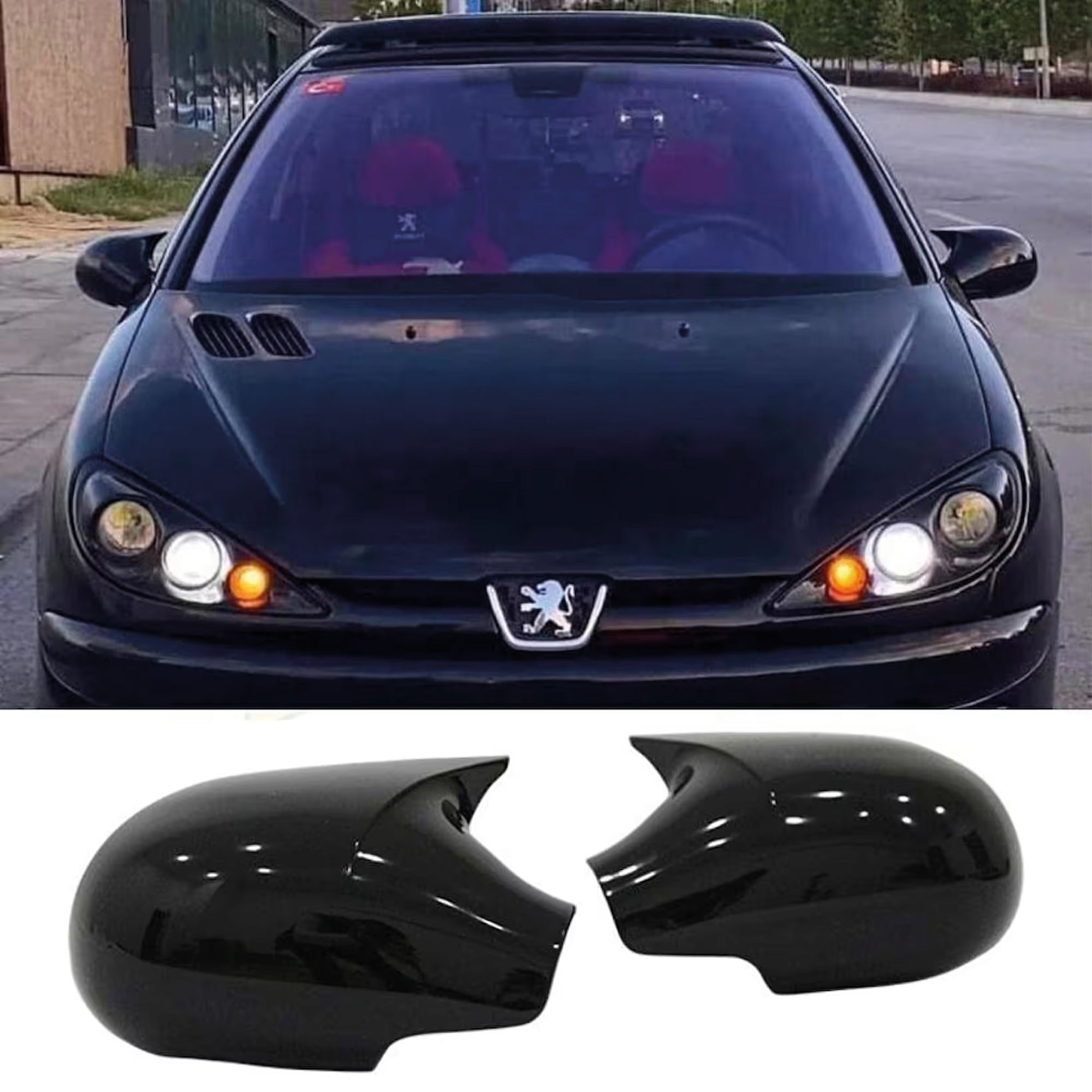 Mirror Cover for Peugeot 206 1998-2012 Batman Model