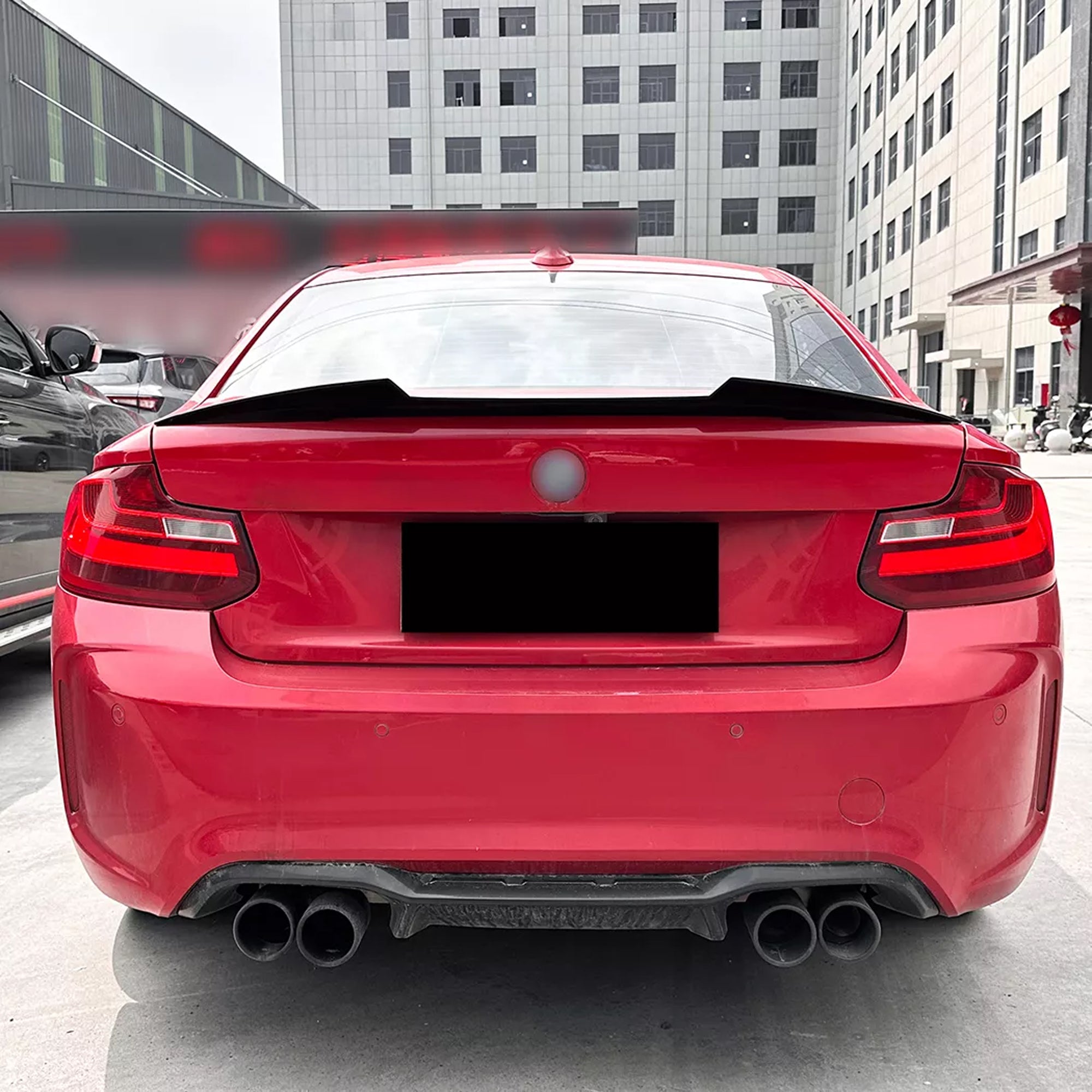 Rear Trunk Spoiler For BMW 2 Series F22 F87 2014-2019 M4 Style Spoiler Piano Black ABS Plastic