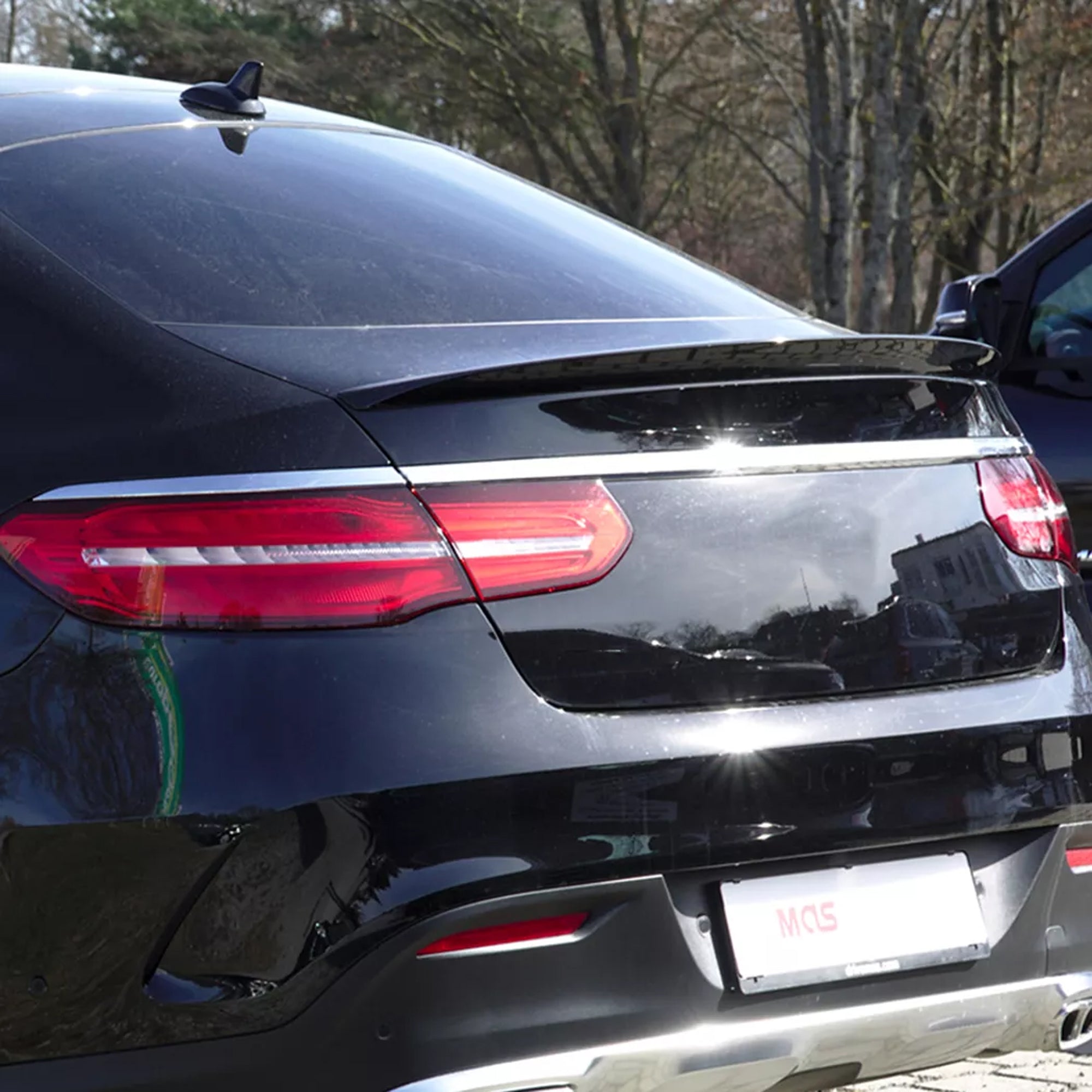 Rear Trunk Spoiler For Mercedes Benz GLE Class GLE Coupe C292 2015-2018 Spoiler Piano Black ABS Plastic