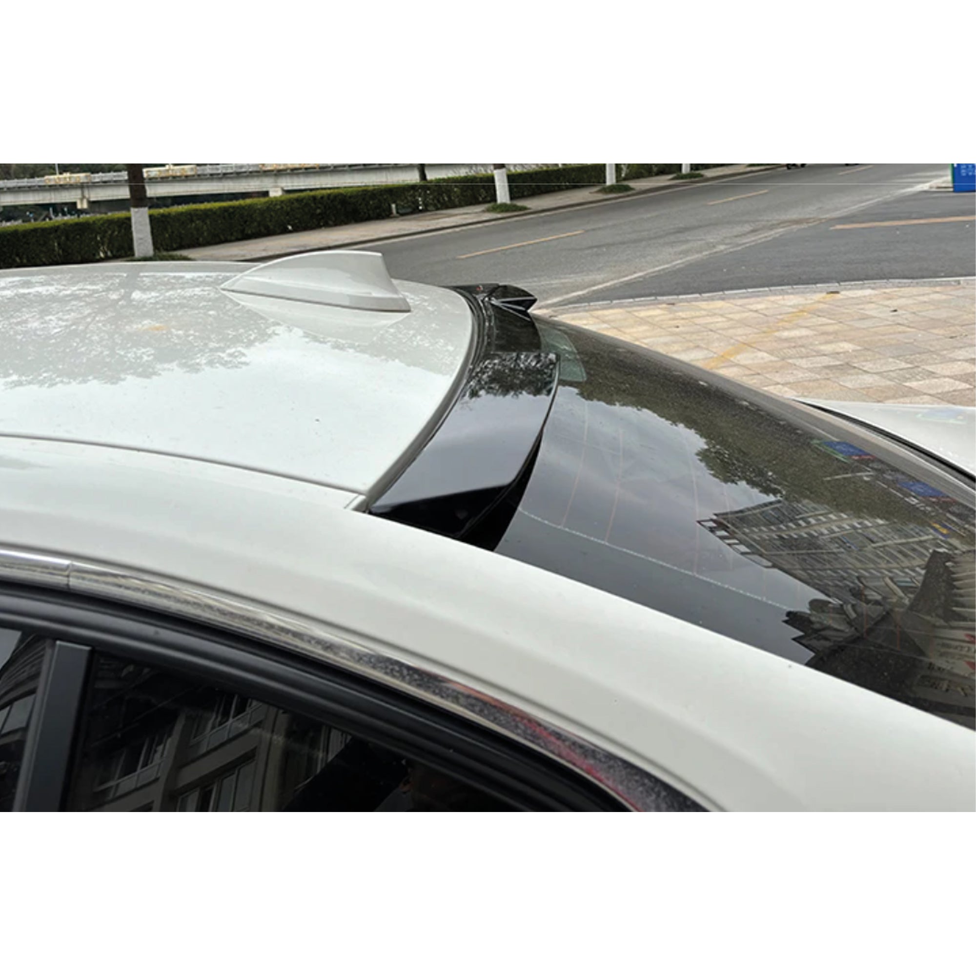 Roof Top Spoiler For BMW F30 M4 Style 320i 325i 328i 335i 340i 2012-2018 Piano Black ABS Plastic