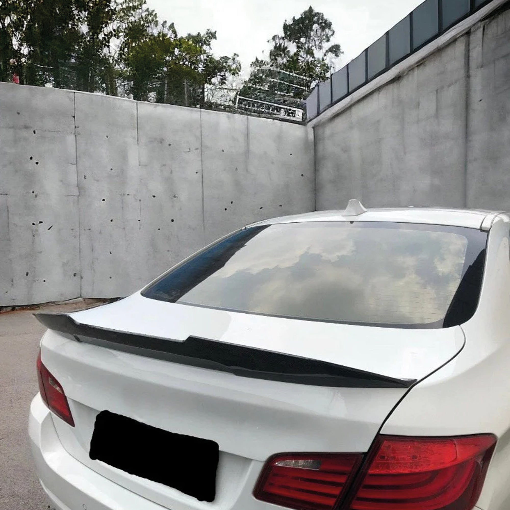 Rear Spoiler For BMW 5-Series F10 PSM 2010-2017 520i 535i 528i Piano Black ABS Plastic