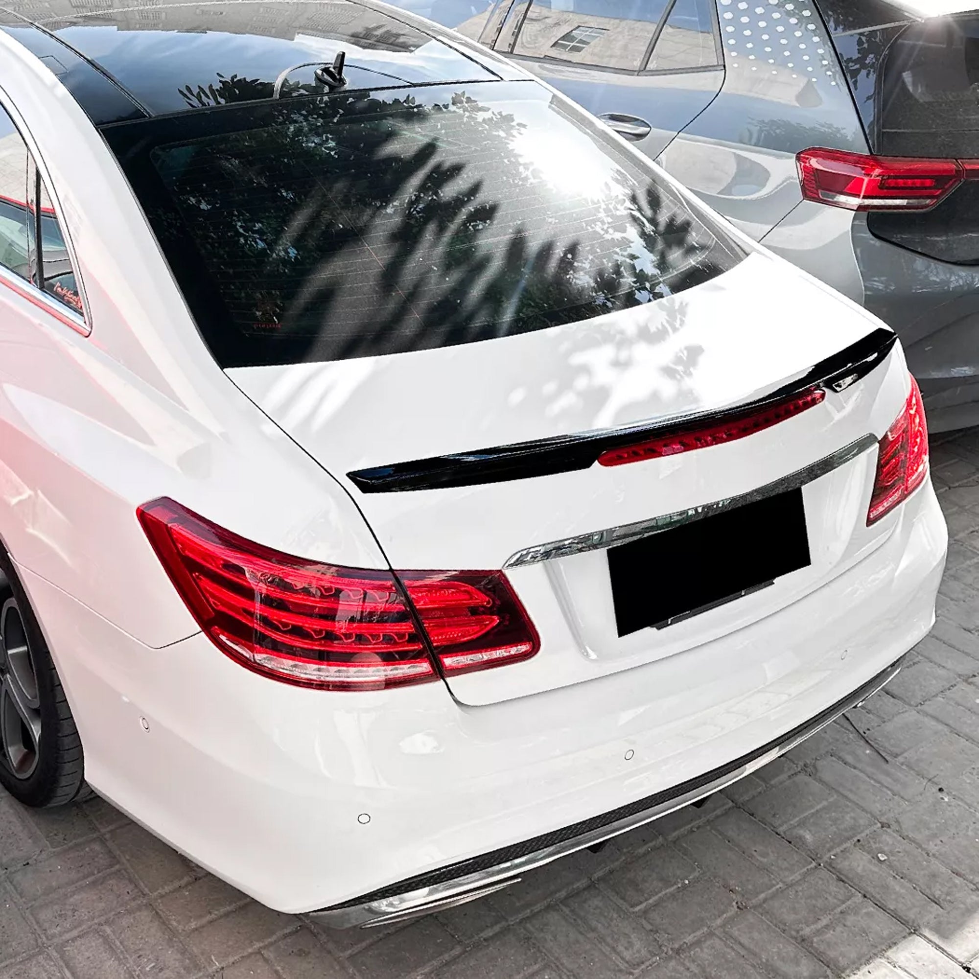 Rear Trunk Spoiler For Mercedes Benz E Class E Coupe C207 2009-2016 Spoiler Piano Black ABS Plastic