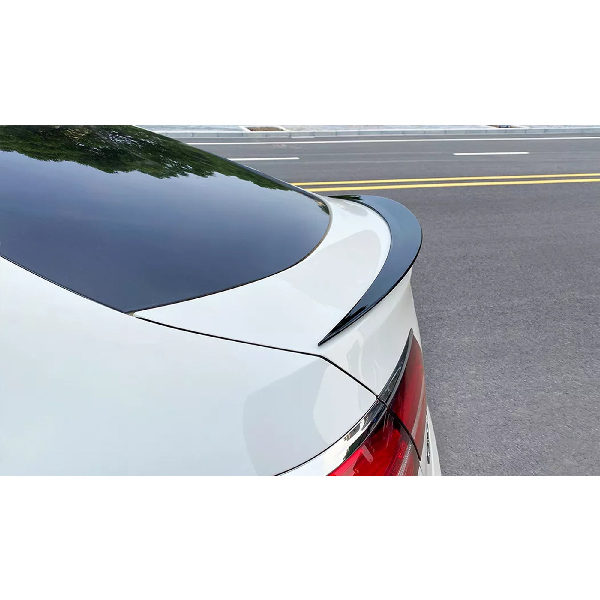 Rear Trunk Spoiler For Mercedes Benz GLC Class C253 2016-2022 AMG Style Spoiler Piano Black ABS Plastic