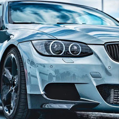Front Bumper FLAP Wrap for BMW 3 Series E92 E93 Pre-Facelift 2004-2008 M-Tech, 2pcs FLAP Canards Lip Splitter Corner Trim Cover Adjustable Tuning Body Part Body Kit