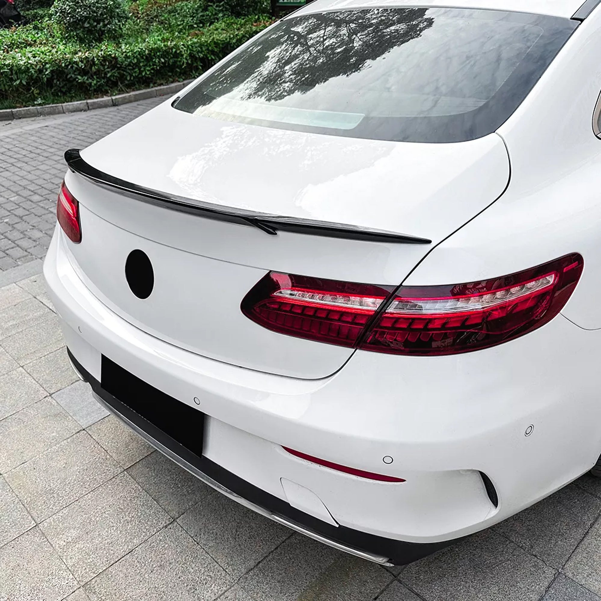 Rear Trunk Spoiler For Mercedes Benz E Class E Coupe C238 2016-2023 Br Style Spoiler Piano Black ABS Plastic