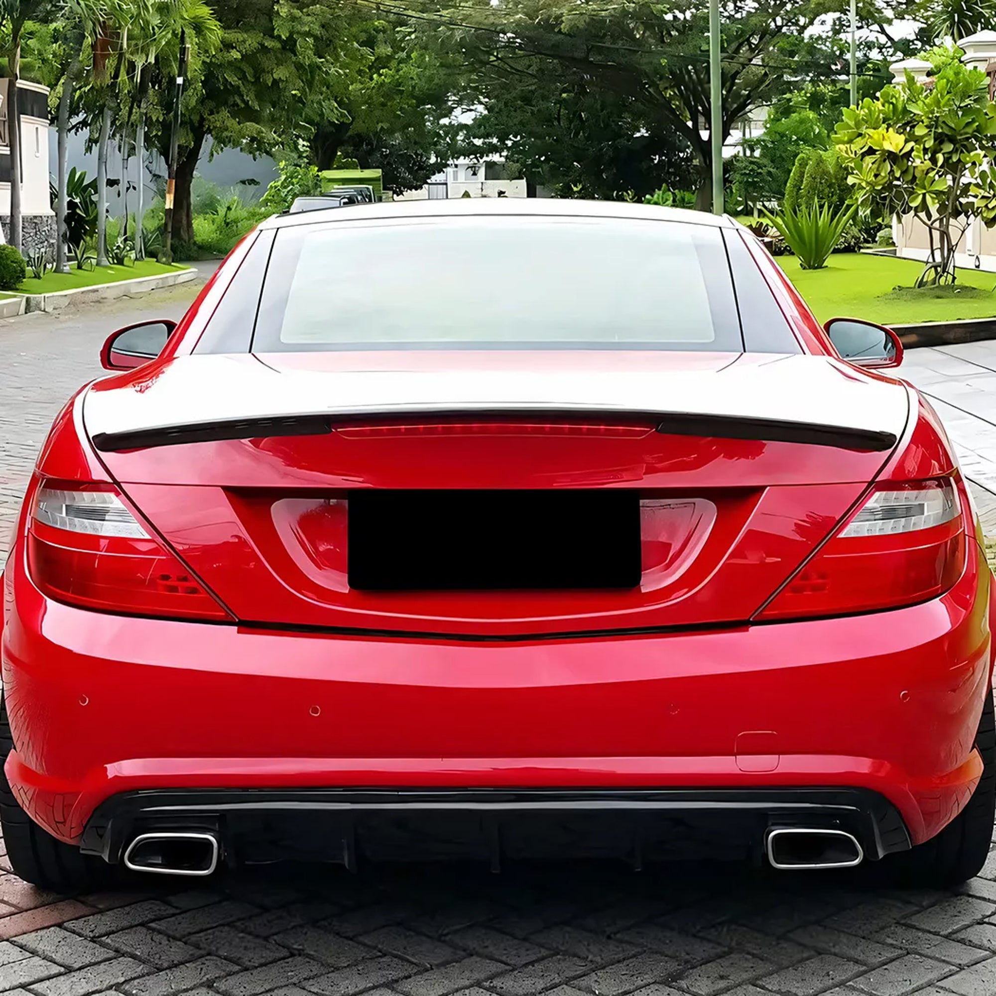 Rear Trunk Spoiler For Mercedes Benz SLK SLC R172 2011-2019 Spoiler Piano Black ABS Plastic