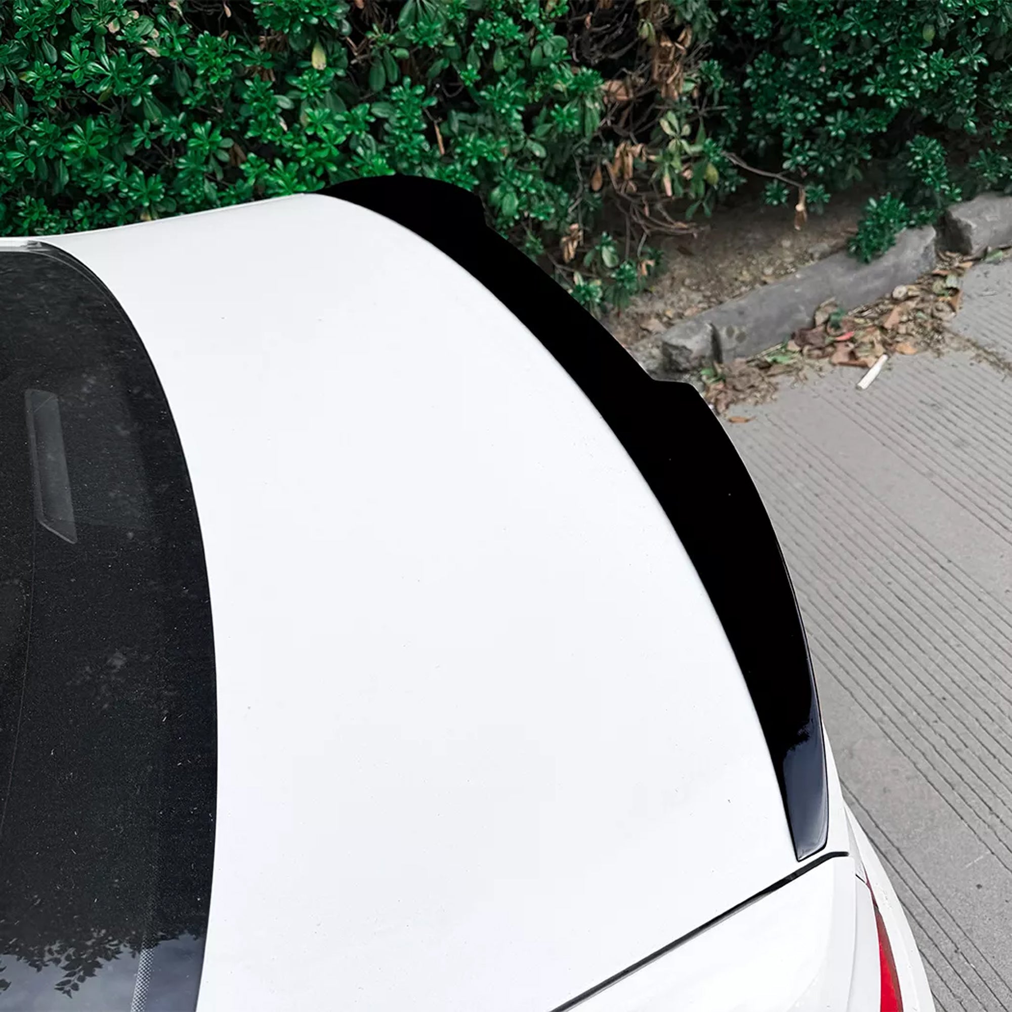 Rear Trunk Spoiler For VW Volkswagen Jetta MK7 2019+ M4 Style Spoiler Piano Black ABS Plastic
