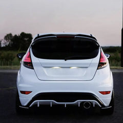 Rear Roof Spoiler For Ford Fiesta ST-Line MK6 2008-2017 Cap M4 Style Spoiler Piano Black ABS Plastic