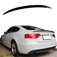 Rear Spoiler For Audi A5 B8 S5 Style 2009-2016 Piano Black ABS Plastic