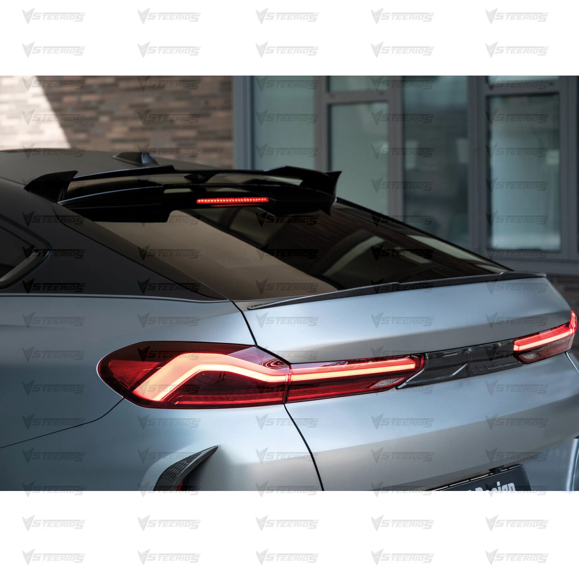 Rear Trunk Spoiler For BMW X6 G06 2020+ M Sport Piano Black ABS Plastic