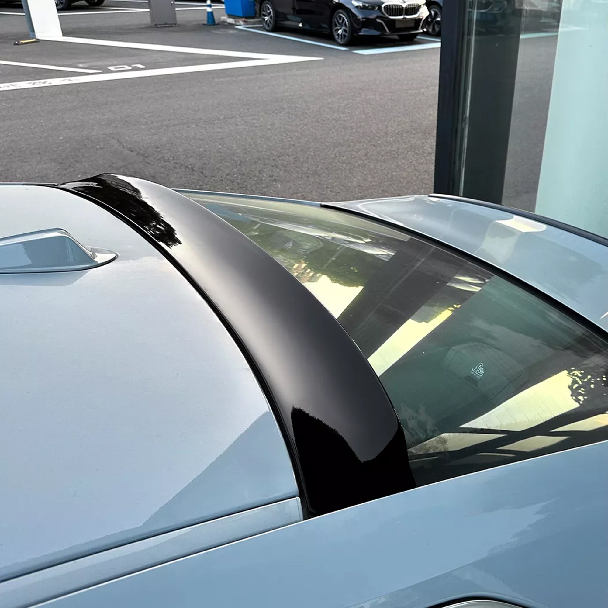 Roof Top Spoiler For BMW 4 Series G22 2020+ Piano Black ABS Plastic