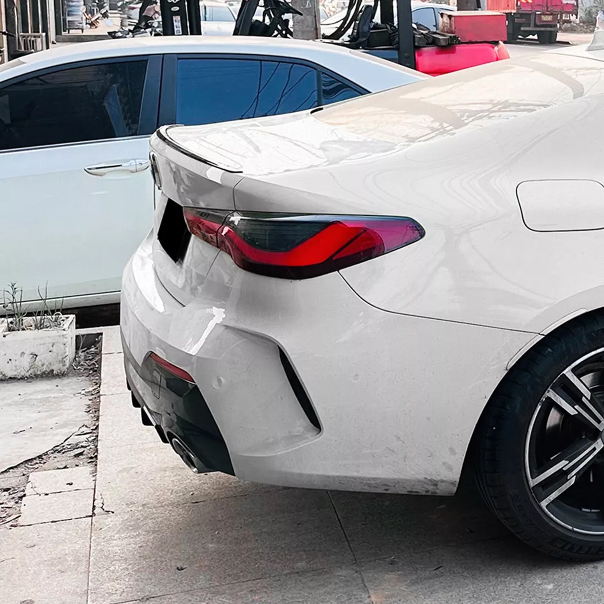 Rear Trunk Spoiler For BMW 4 Series G22 2020+ Spoiler Piano Black ABS Plastic