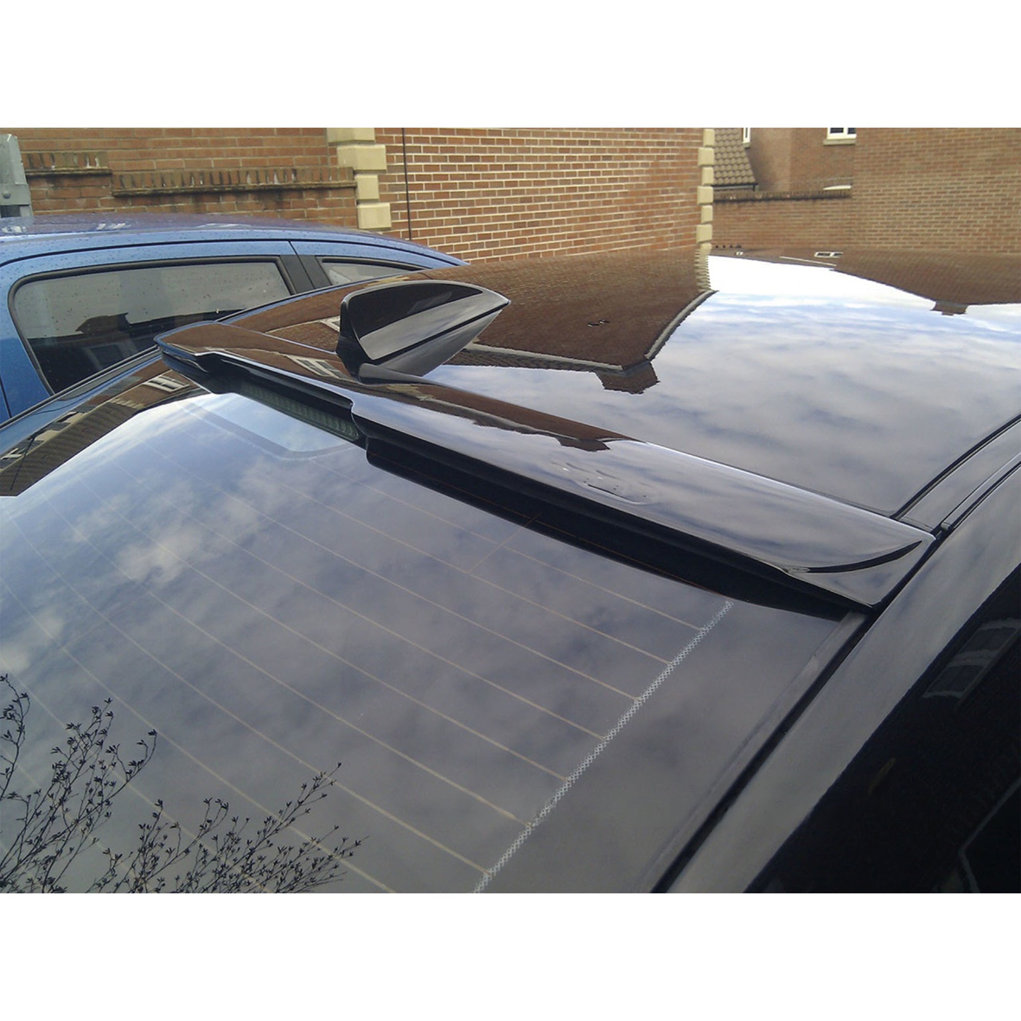 Roof Top Spoiler For BMW E60 5 Series M4 Style 2004-2010 520i 525i 530 Piano Black ABS Plastic