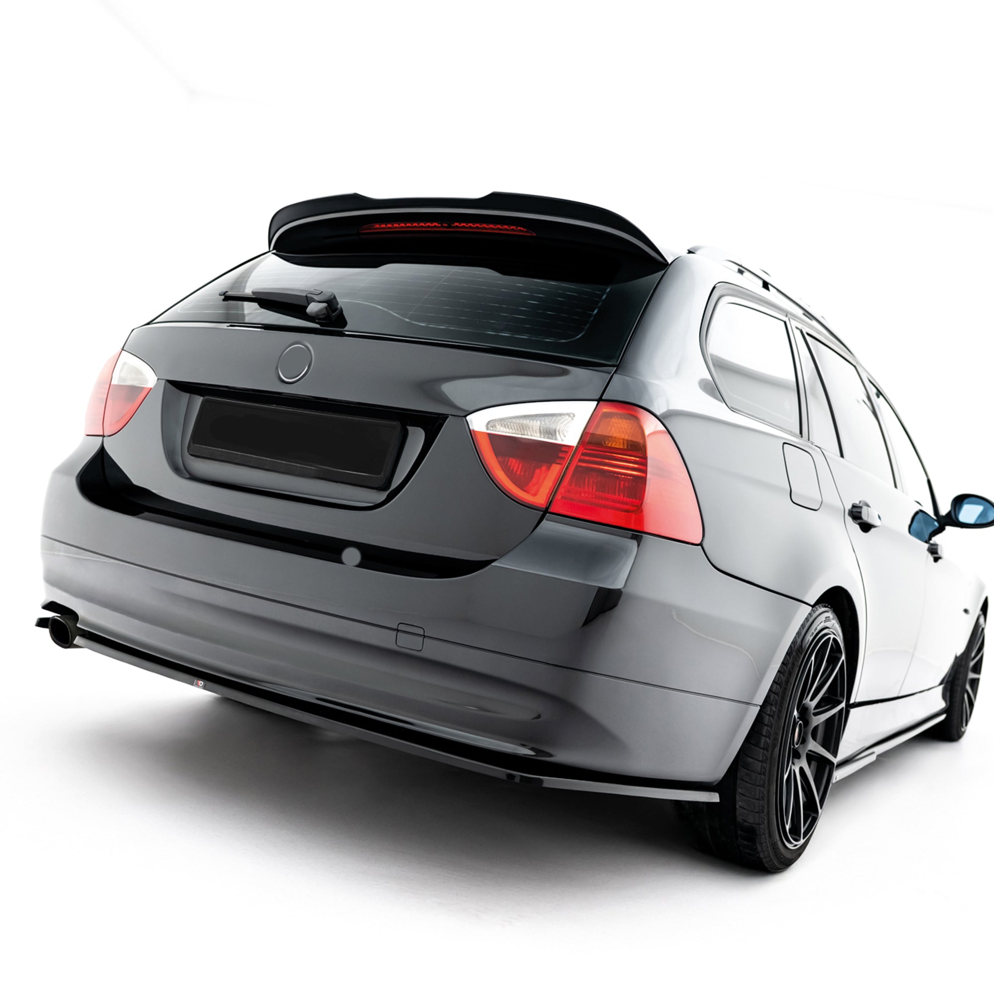Rear Roof Spoiler For BMW E91 SW 04-11 MX CAP Spoiler Piano Black ABS Plastic