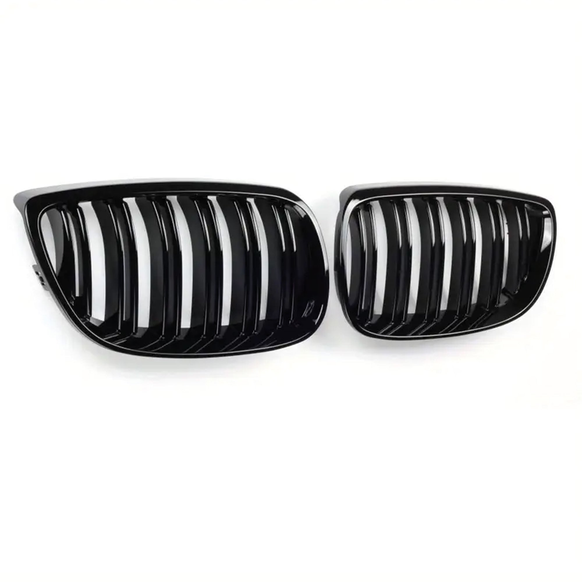 Front Bumper Kidney Racing Grille for BMW 5 Series E92 E93 2006-2009 Car Double Line Sport Grill Glossy Black Cover