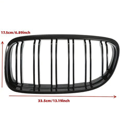 Front Bumper Kidney Racing Grille for BMW 3 Series E90 LCI 2009-2012 325i 320i 330i 335i Car Double Line Sport Grill Glossy Black Cover
