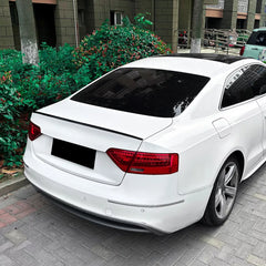 Rear Trunk Spoiler For Audi A5 8T Coupe 2007-2016 S5 Style Spoiler Piano Black ABS Plastic