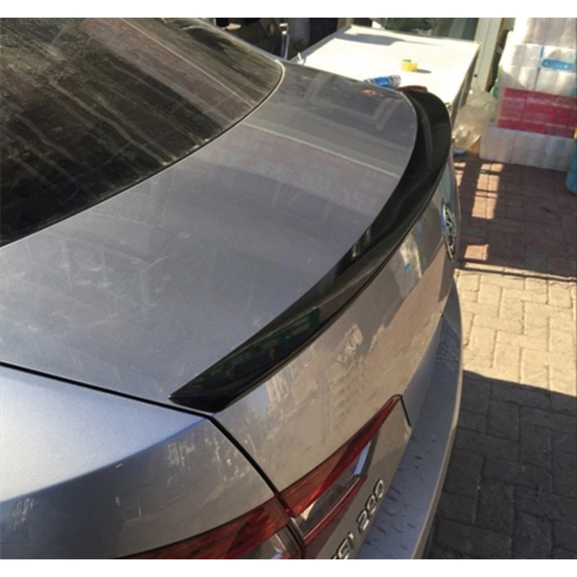 Rear Spoiler For Skoda SuperB B8 Trunk Spoiler 2015+ Piano Black ABS Plastic