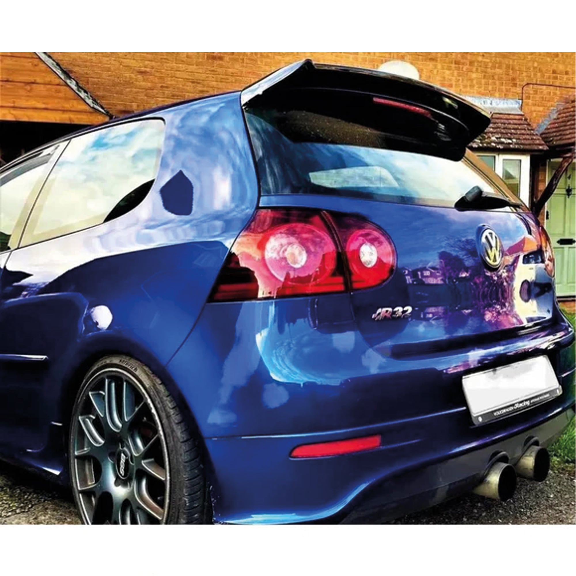 Rear Spoiler For VW Golf5 MK5 Osir Style 2008-2013 Piano Black ABS Plastic