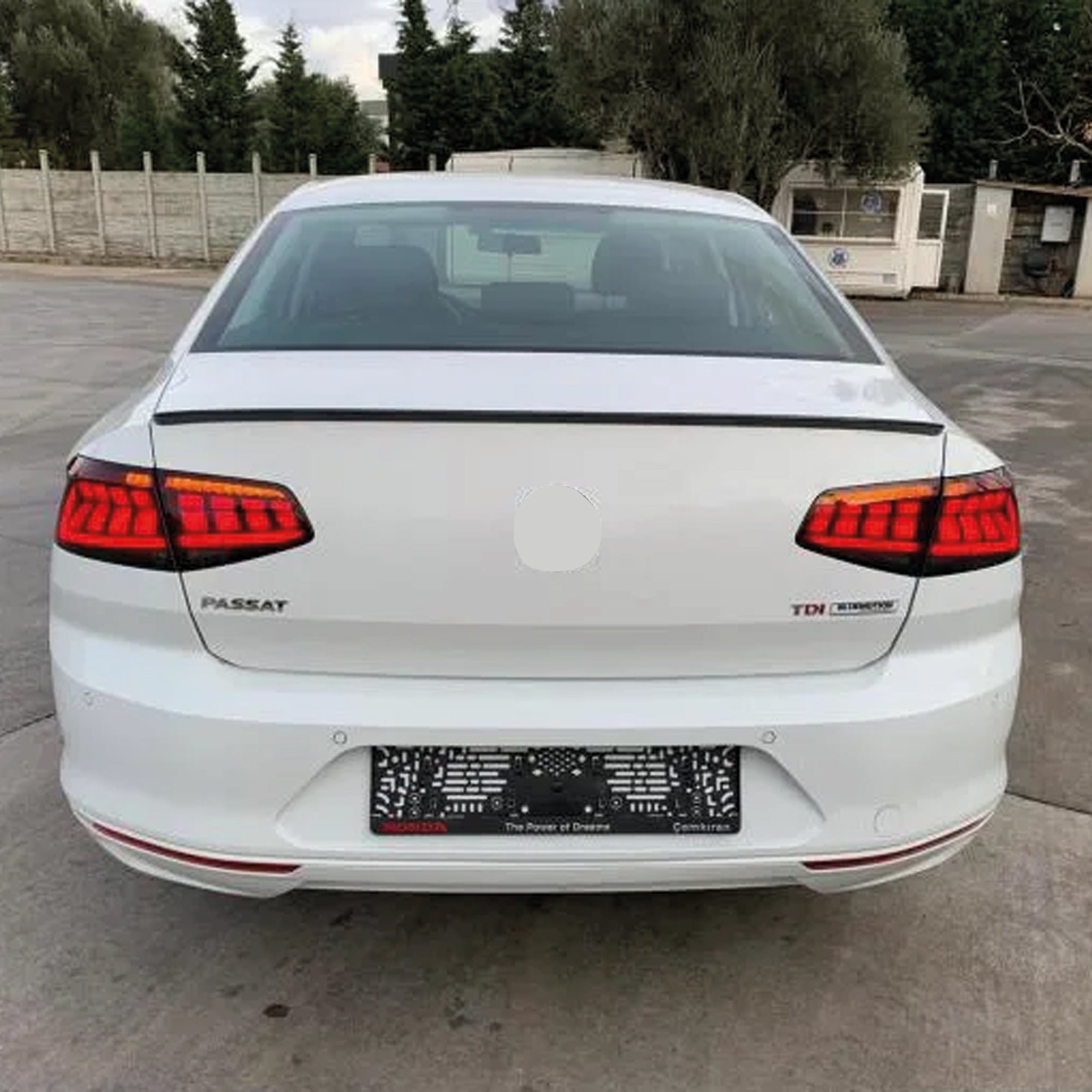 Rear Spoiler For VW Volkswagen Passat B8 2015-2022 Piano Black ABS Plastic