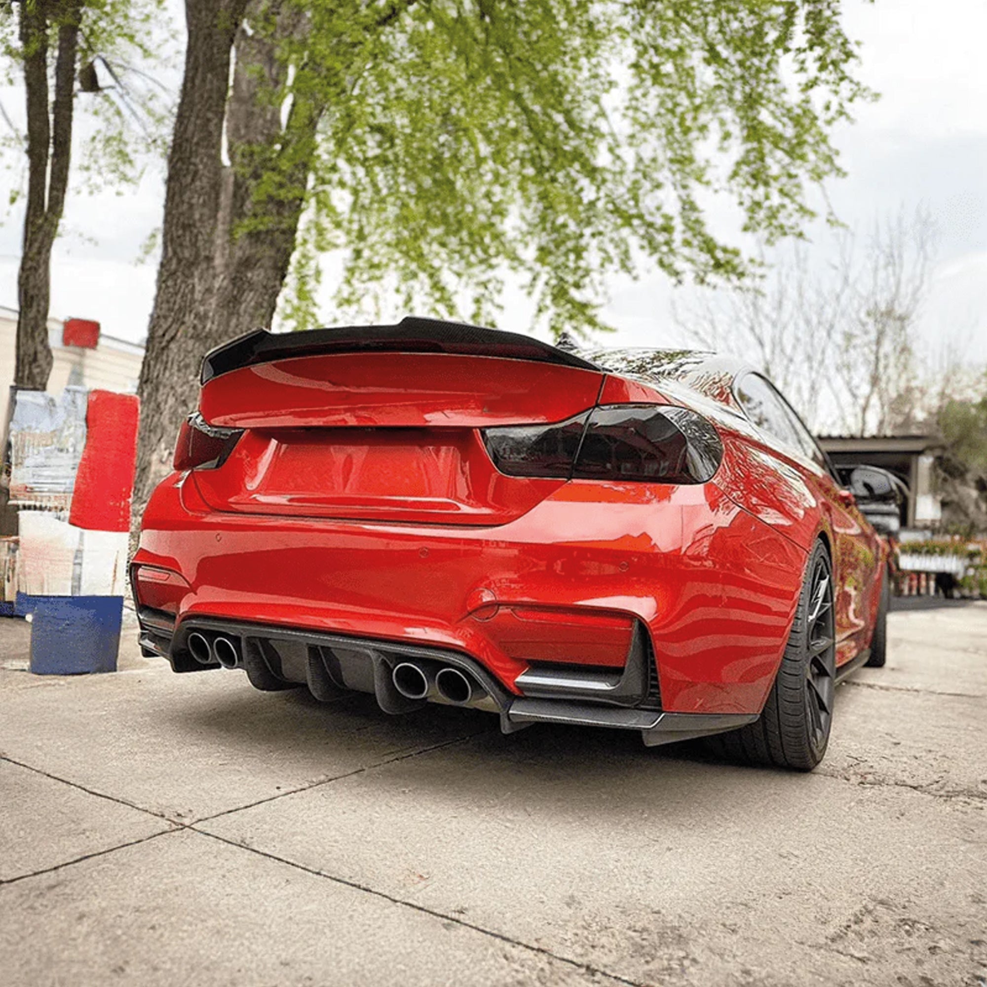 Rear Spoiler For BMW 4 Series F36 Gran Coupe 2014-2020 (428i 430i 435i 440i) PSM Style Piano Black ABS Plastic