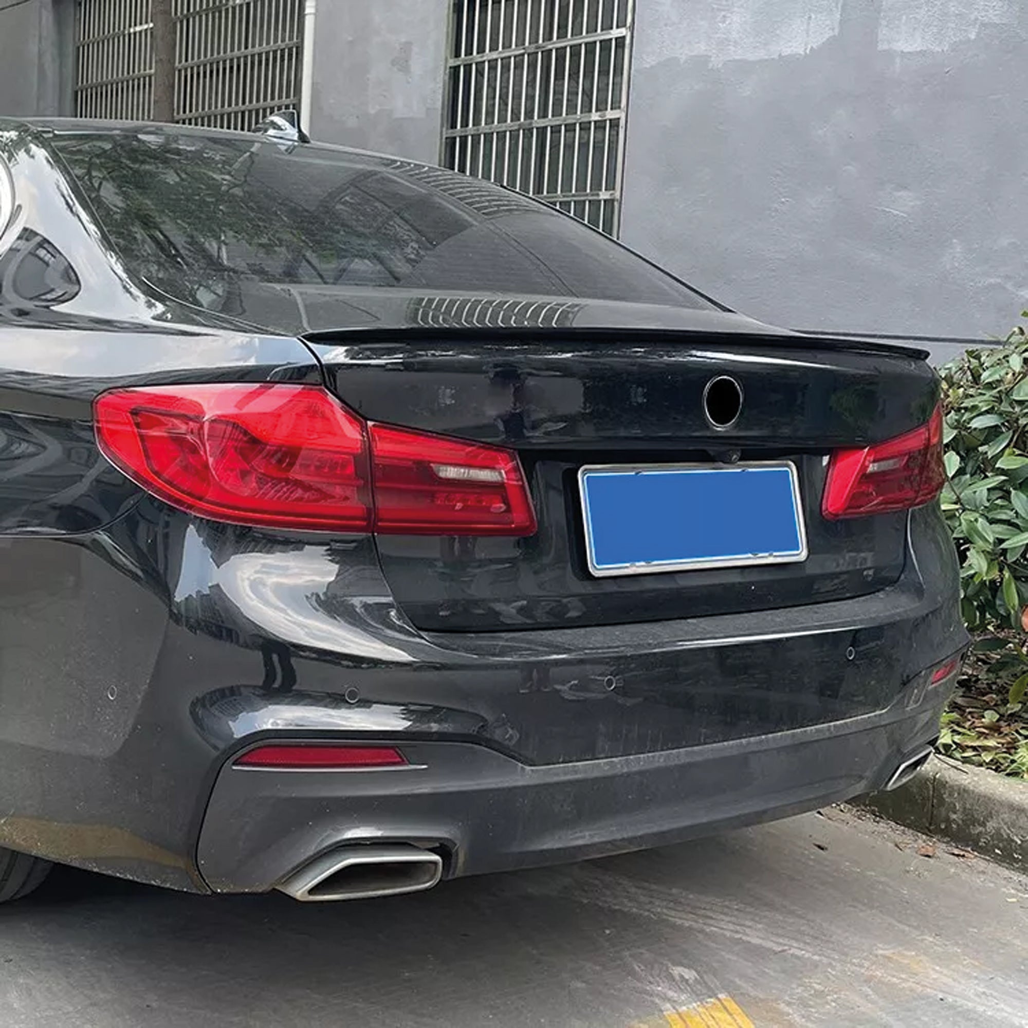 Rear Spoiler For BMW 5 Series G30 M5 Style 2020 Piano Black ABS Plastic