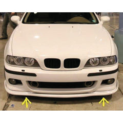 Front Bumper Lip Splitter for BMW E39 5 Series 1995-2003, ABS Plastic Piano Black Vacuum Car Tuning Body Part Body Kit