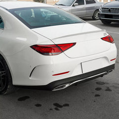 Rear Trunk Spoiler For Mercedes Benz CLS Class C257 2018+ Spoiler Piano Black ABS Plastic